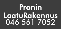 Pronin LaatuRakennus logo